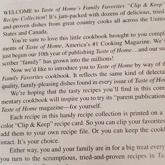 2002 Taste of Home Family Favorites Clip & Keep Recipe Cards Collection Cookbook - Picture 4 of 8